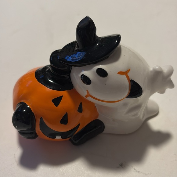 Halloween Ghost pumpkin ceramic nik naks - Picture 3 of 7